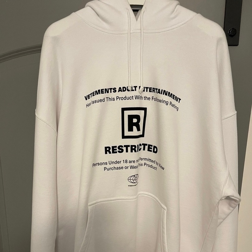 Vetements Restricted 18+ Hoodie